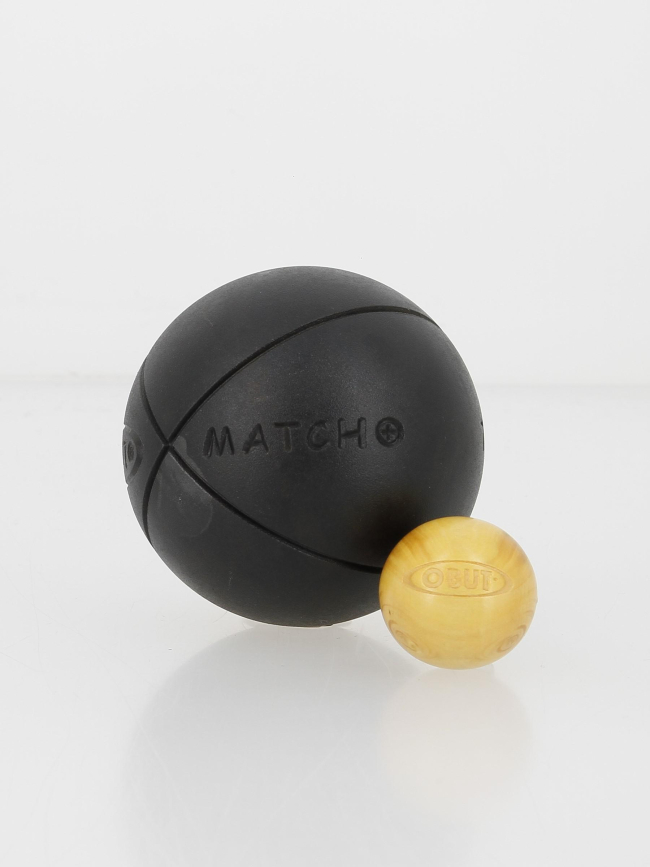 Match+ strie 2 amorti+ 72mm boules de pétanque - Obut