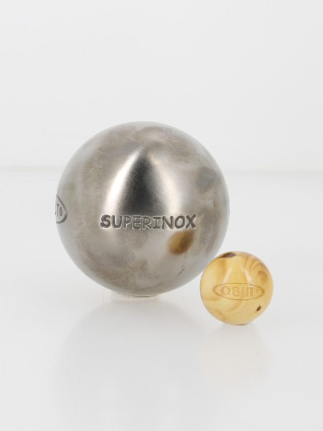 Superinox strie 0 demi-tendre 75mm boules de pétanques - Obut