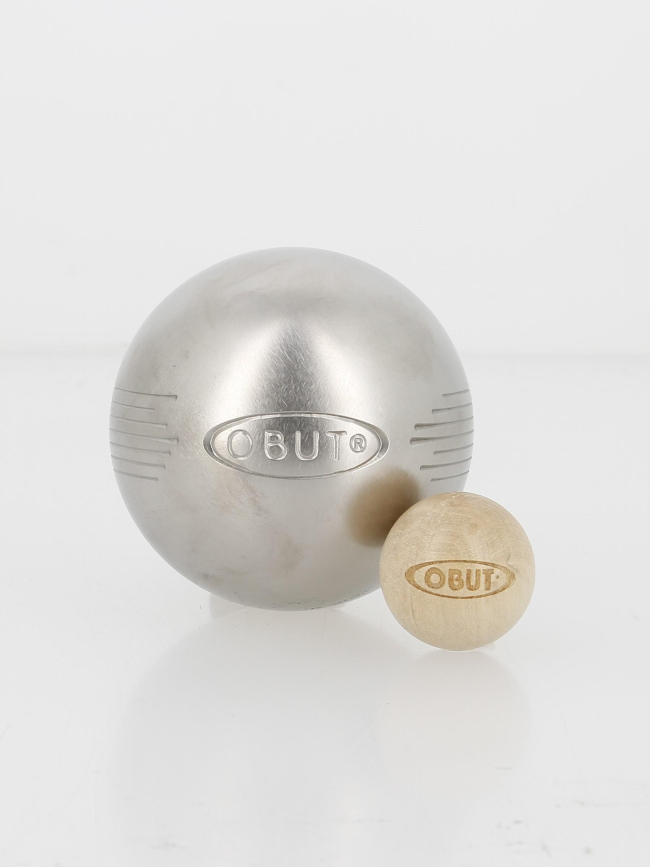 Boules de pétanque tendre 73mm side strie 1 - Obut