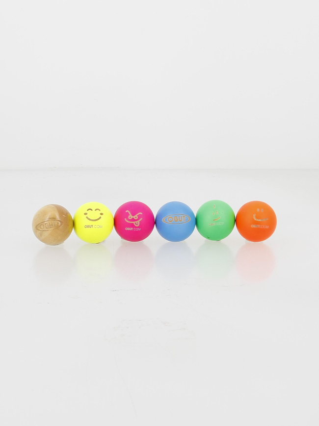 Pack de 59 buts de pétanque multicolore - Obut