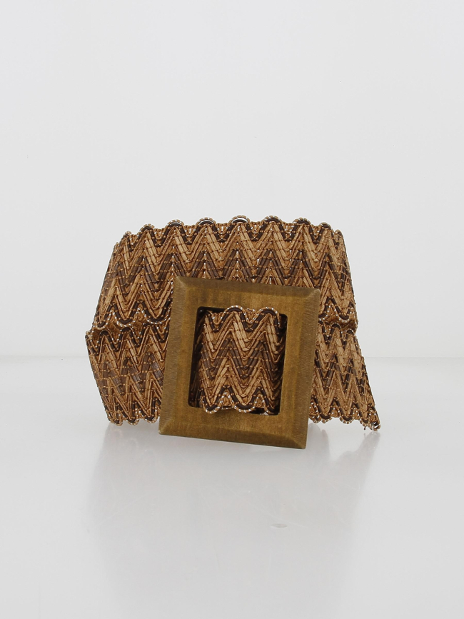 Ceinture rahia marron femme - Deeluxe