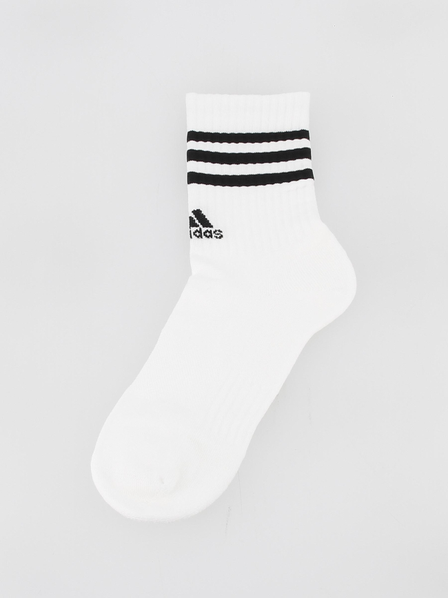 Pack 3 paires de chaussettes 3 stripes blanc - Adidas