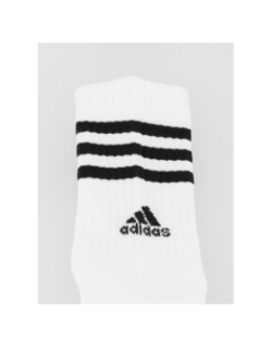 Pack 3 paires de chaussettes 3 stripes blanc - Adidas