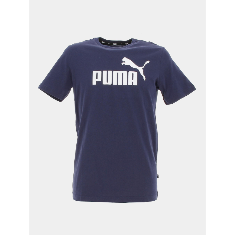 T-shirt essential logo bleu marine homme - Puma