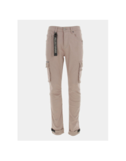 Pantalon cargo sangle marron homme - Project X Paris