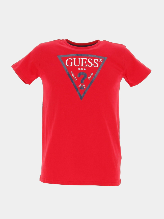 T-shirt éco logo rouge enfant - Guess