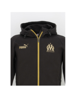 Sweat zippé à capuche OM noir or homme - Puma