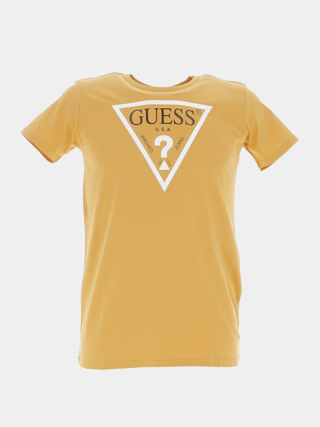 T-shirt éco worn out jaune enfant - Guess