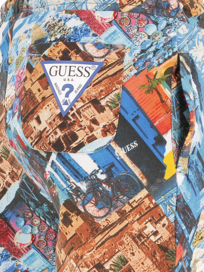 Short active mosaique marocaine multicolore garçon - Guess