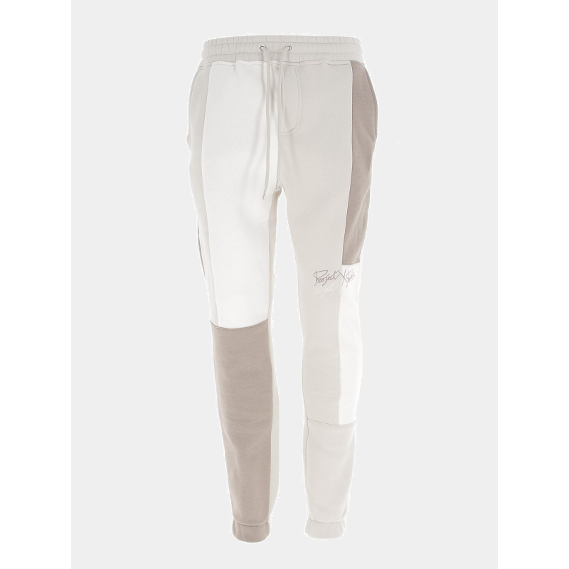 Jogging tricolore marron beige blanc - Project X Paris