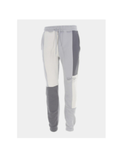 Jogging tricolore double logo gris - Project X Paris