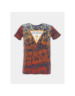 T-shirt éco texte marocain multicolore garçon - Guess