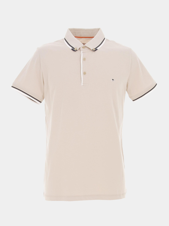 Polo groot beige homme - Benson & Cherry