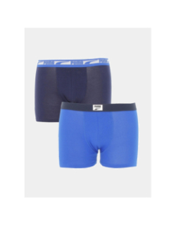 Pack 2 boxers logo patch bleu garçon - Puma