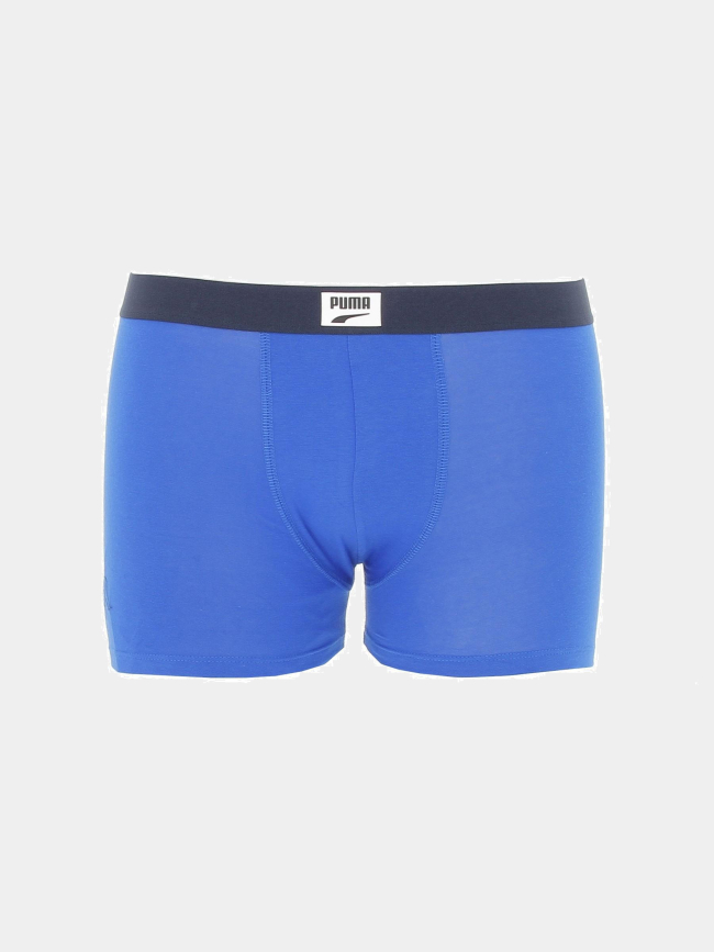 Pack 2 boxers logo patch bleu garçon - Puma