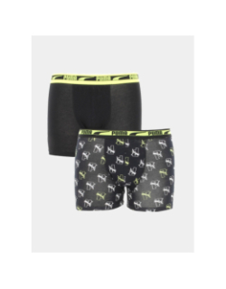 Pack 2 boxers stretch logo noir garçon - Puma