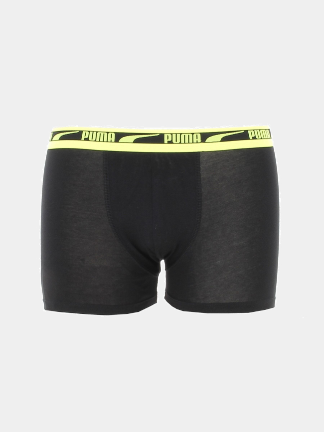 Pack 2 boxers stretch logo noir garçon - Puma