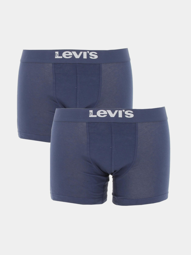 Pack 2 boxer solid basic bleu marine homme - Levi's