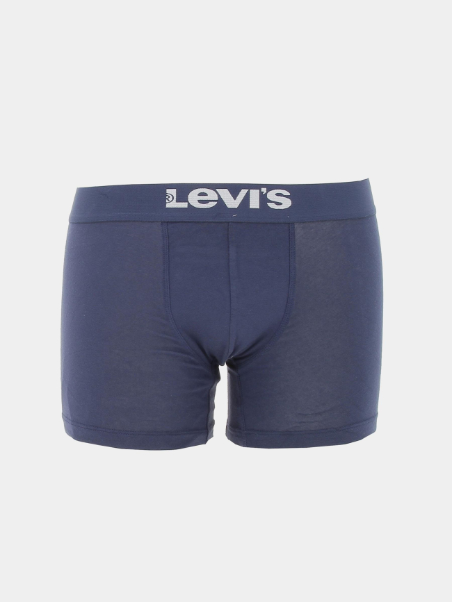 Pack 2 boxer solid basic bleu marine homme - Levi's