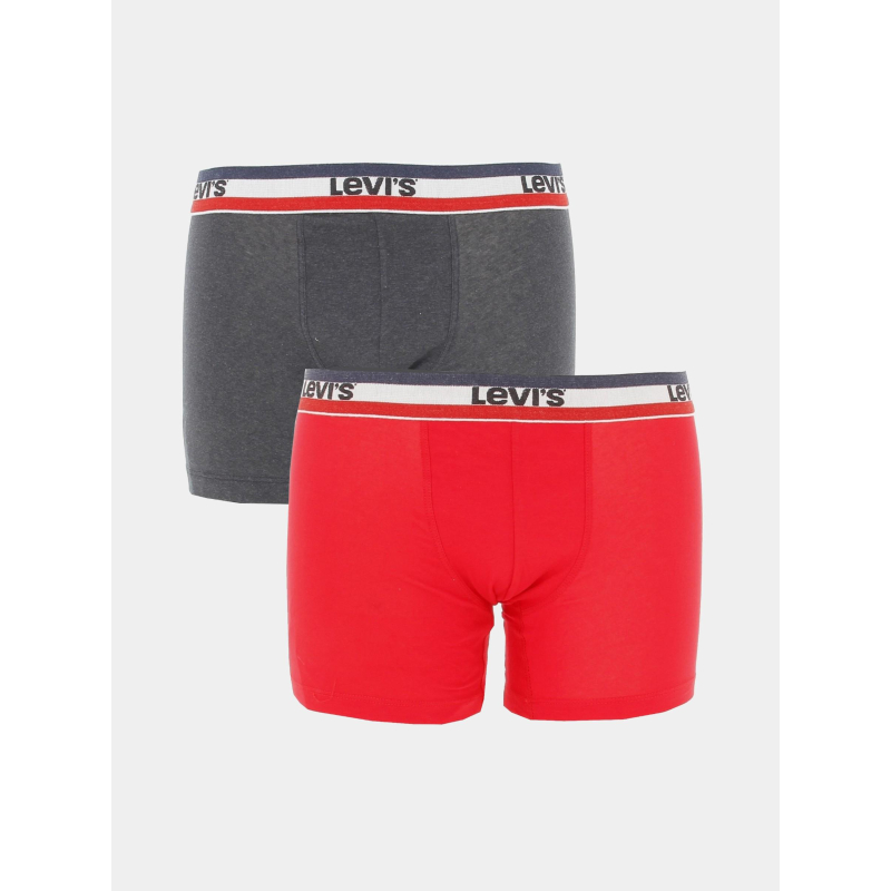 Pack 2 boxers sportswear rouge gris homme - Levi's