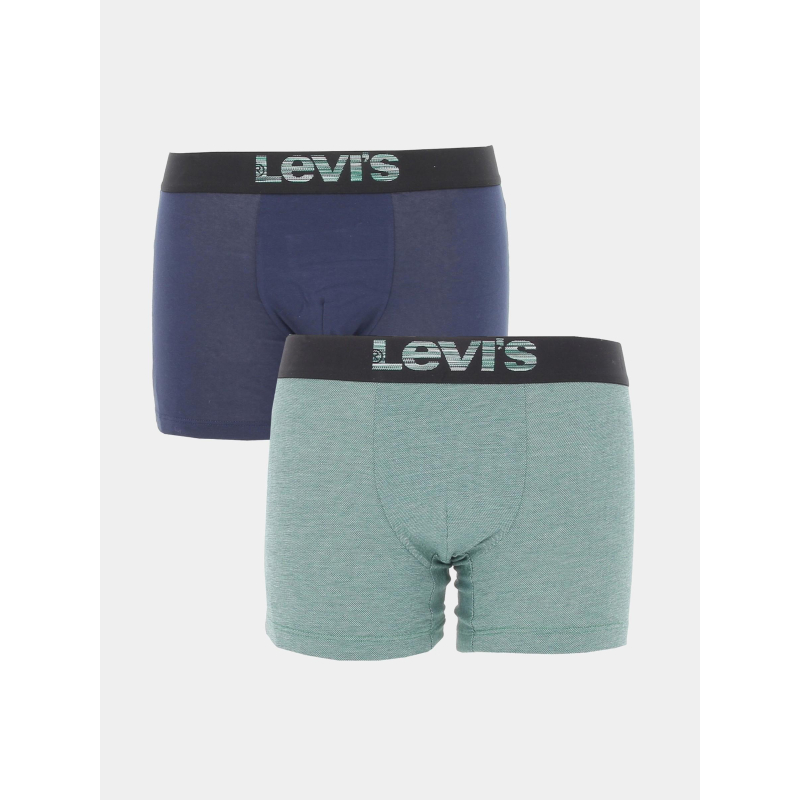 Pack 2 boxers optical illusion vert bleu homme - Levi's