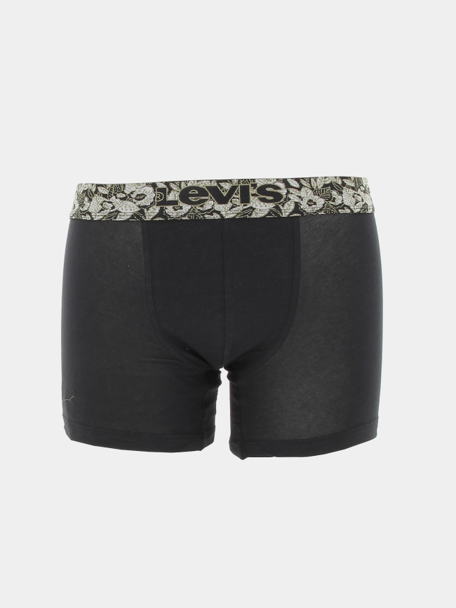 Pack 2 boxers fleurs noir kaki homme - Levi's