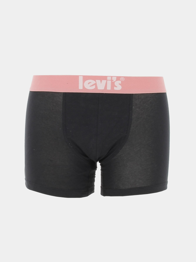 Pack 2 boxers cerises noir rose homme - Levi's