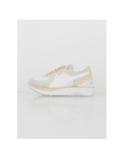 Baskets cruise rider blanc beige femme - Puma