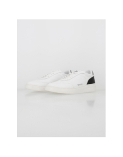 Baskets en cuir high life blanc noir homme - Teddy Smith