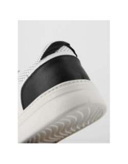 Baskets en cuir high life blanc noir homme - Teddy Smith