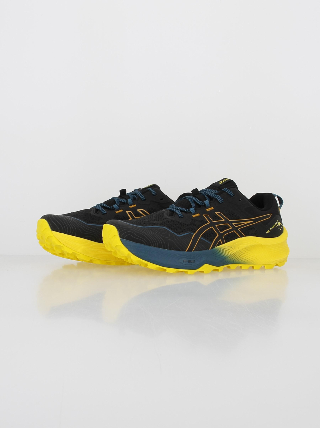 Chaussures de trail gel trabuco 11 noir jaune homme - Asics