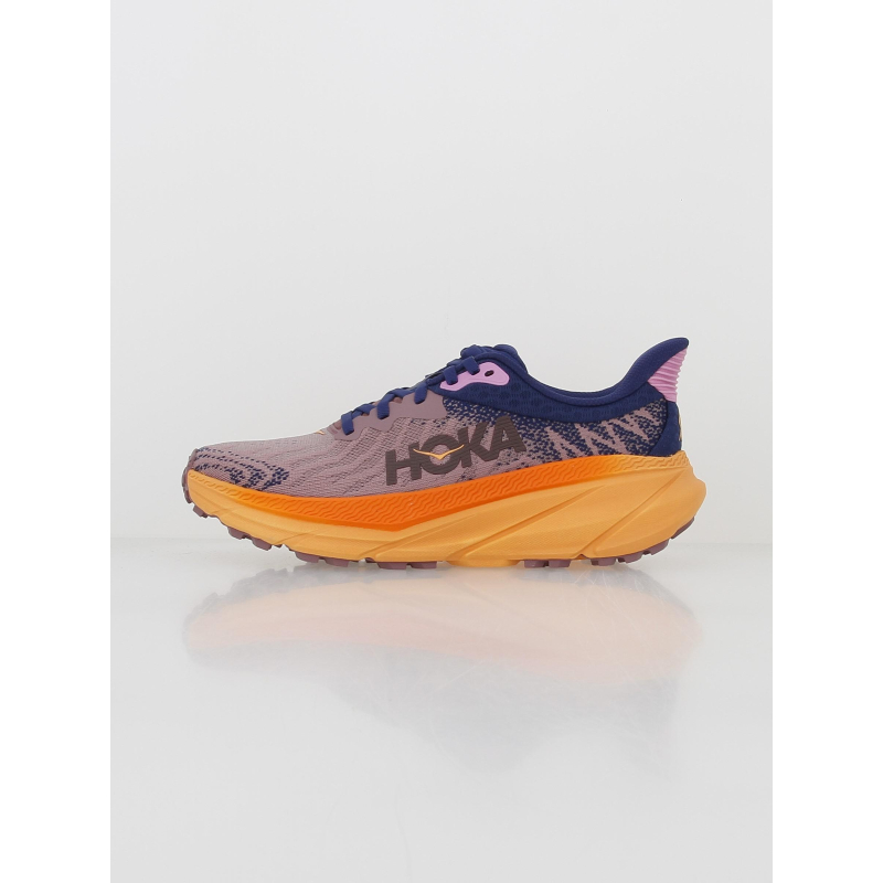 Chaussures de running trail challenger 7 violet orange femme - Hoka