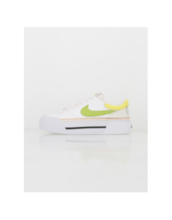 Baskets court legacy lift plateforme blanc vert femme - Nike