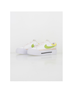 Baskets court legacy lift plateforme blanc vert femme - Nike