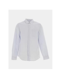 Chemise en lin bleu clair homme - Calvin Klein