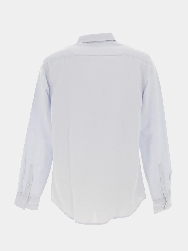 Chemise en lin bleu clair homme - Calvin Klein