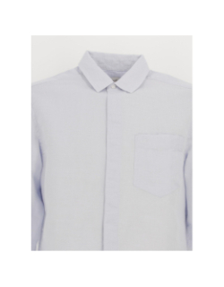 Chemise en lin bleu clair homme - Calvin Klein