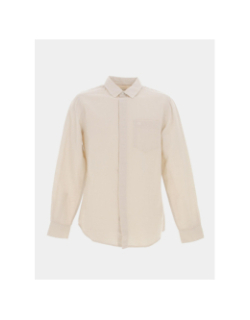 Chemise en lin beige homme - Calvin Klein