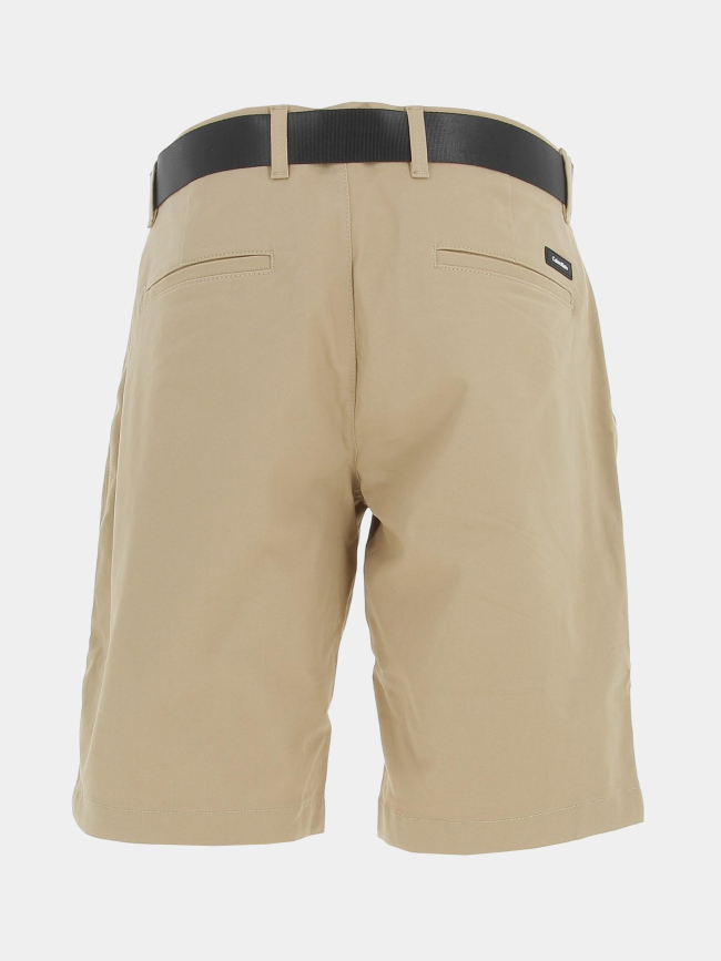 Short modern twill slim beige homme - Calvin Klein