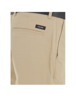 Short modern twill slim beige homme - Calvin Klein