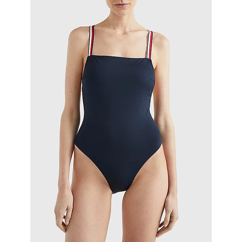 Maillot de bain 1 pièce bleu marine femme - Tommy Hilfiger