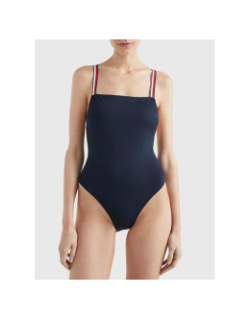 Maillot de bain 1 pièce bleu marine femme - Tommy Hilfiger