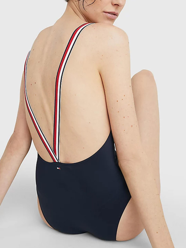 Maillot de bain 1 pièce bleu marine femme - Tommy Hilfiger