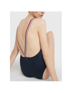 Maillot de bain 1 pièce bleu marine femme - Tommy Hilfiger