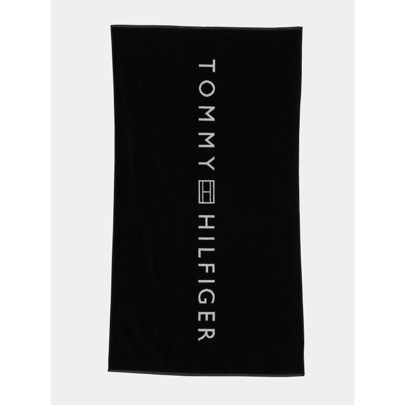 Serviette de plage logo contrasté bleu marine - Tommy Hilfiger