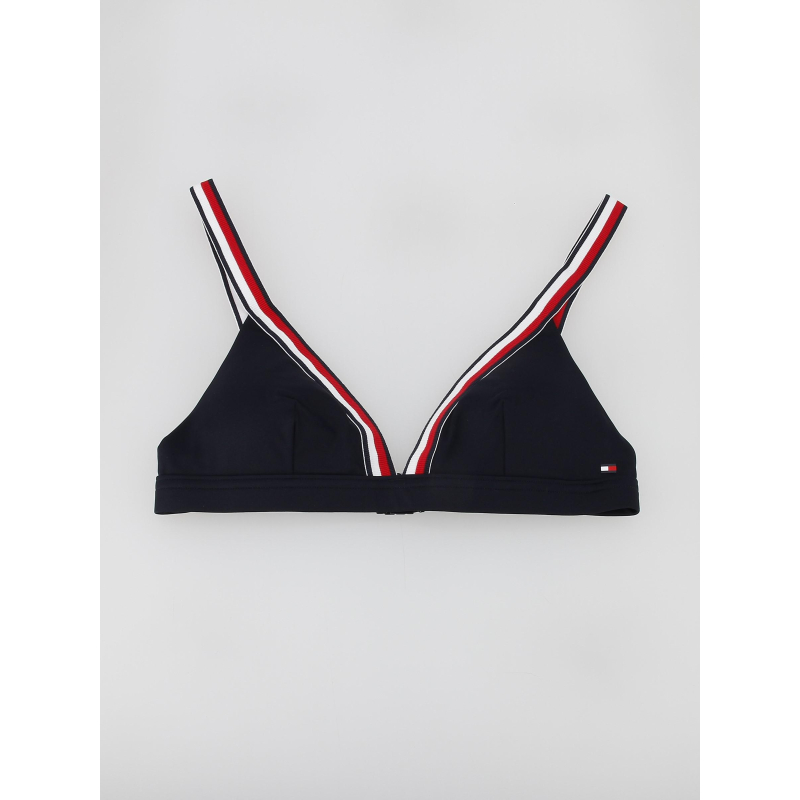 Haut de maillot de bain triangle bleu marine femme - Tommy Hilfiger