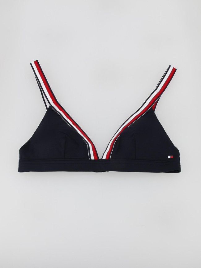 Haut de maillot de bain triangle bleu marine femme - Tommy Hilfiger