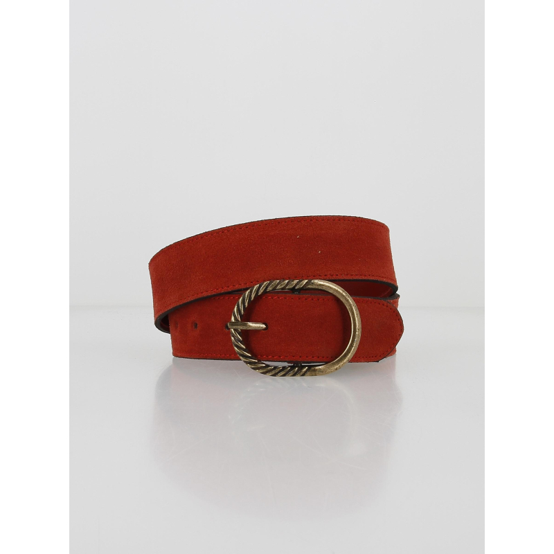 Ceinture en suède nana rouge femme - Pieces