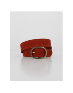 Ceinture en suède nana rouge femme - Pieces