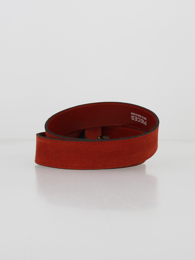 Ceinture en suède nana rouge femme - Pieces